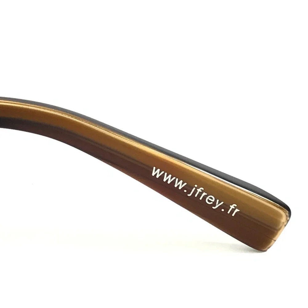 J.F. Rey Eyeglasses Frames JF1427 9200 Horn Black Brown Striped 48-20-147